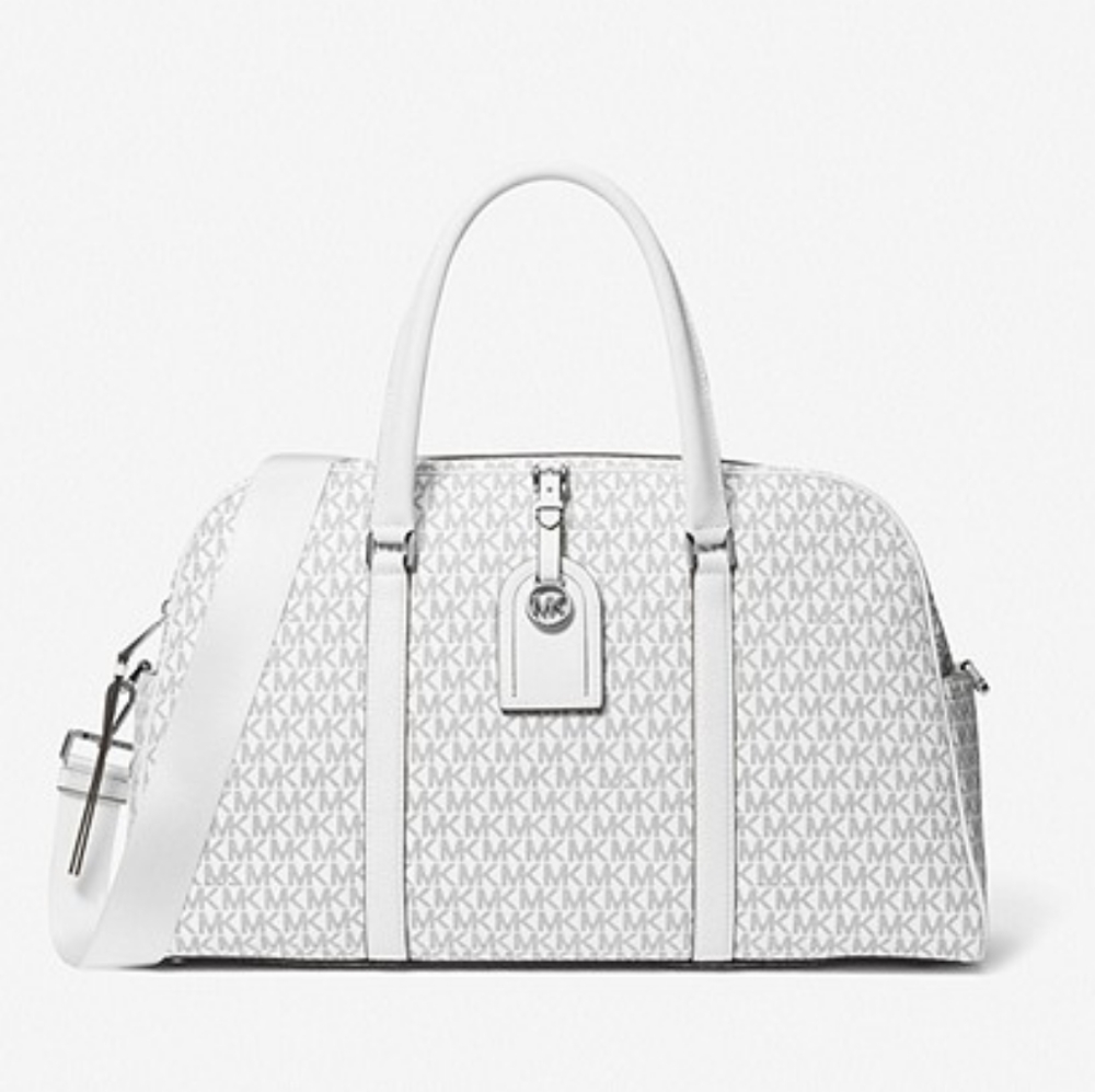 Micheal kors heritage extra-Large logo weekender bag